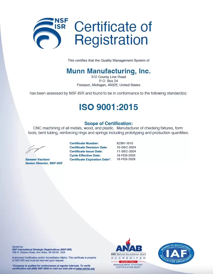 ISO Cert